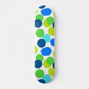 Polka dot mönster mini skateboard bräda 18,5 cm