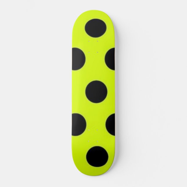 Polka dot mönster mini skateboard bräda 18,5 cm (Framsida)