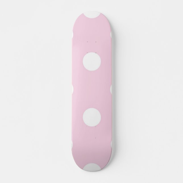 Polka dot mönster mini skateboard bräda 18,5 cm (Framsida)