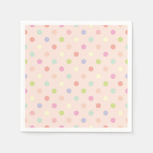Polka dot mönster pappersservett