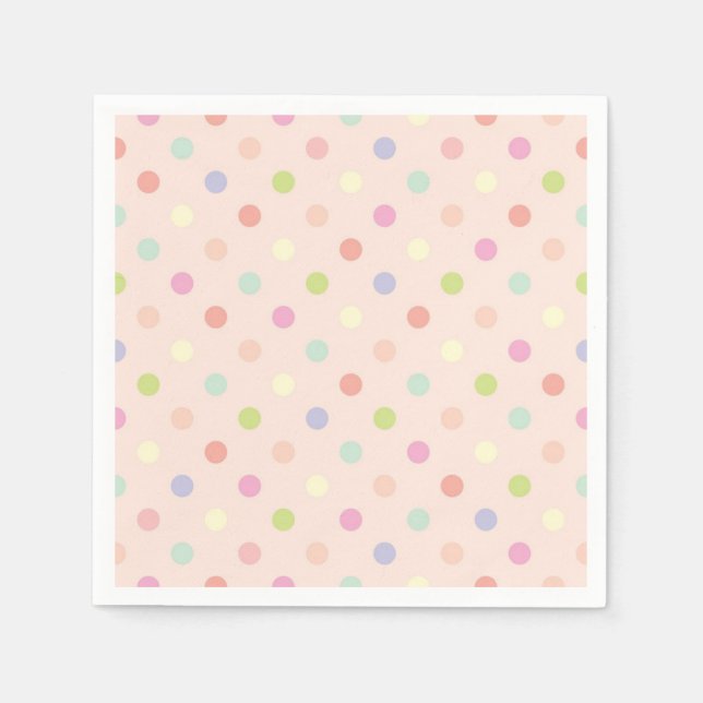 Polka dot mönster pappersservett (Framsidan)