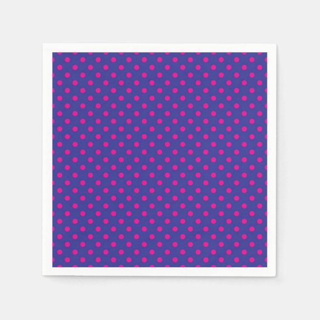 Polka dot mönster pappersservett (Framsidan)