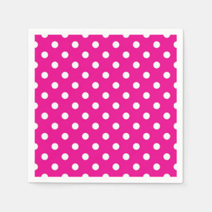 Polka dot mönster pappersservett