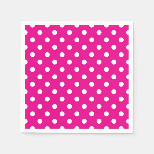 Polka dot mönster pappersservett (Framsidan)