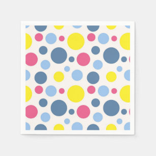 Polka dot mönster pappersservett