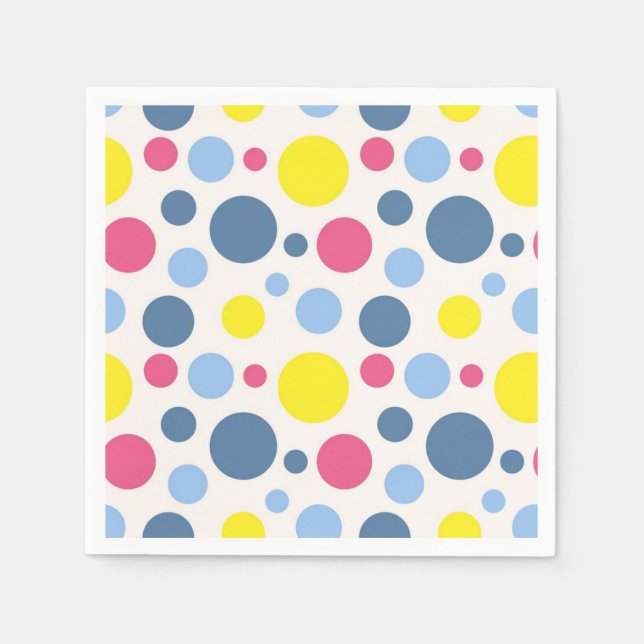 Polka dot mönster pappersservett (Framsidan)