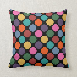 Polka Dot Mönster Pillow Kudde