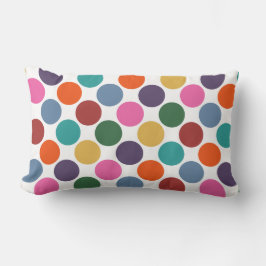 Polka Dot Mönster Pillow Kudde