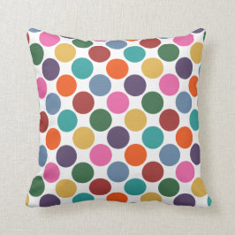 Polka Dot Mönster Pillow Kudde