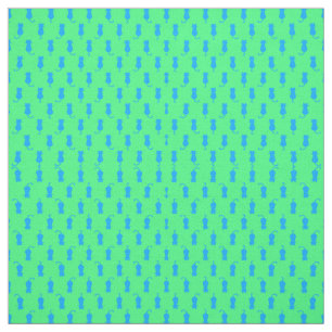 Polka Dot Mönster-poppston i blått och kalk Tyg