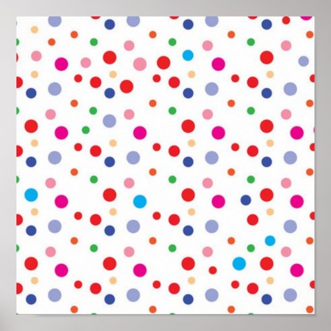 Polka dot mönster poster (Framsidan)