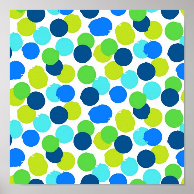 Polka dot mönster poster (Framsidan)