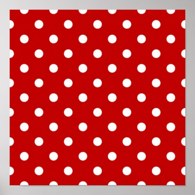 Polka dot mönster poster (Framsidan)