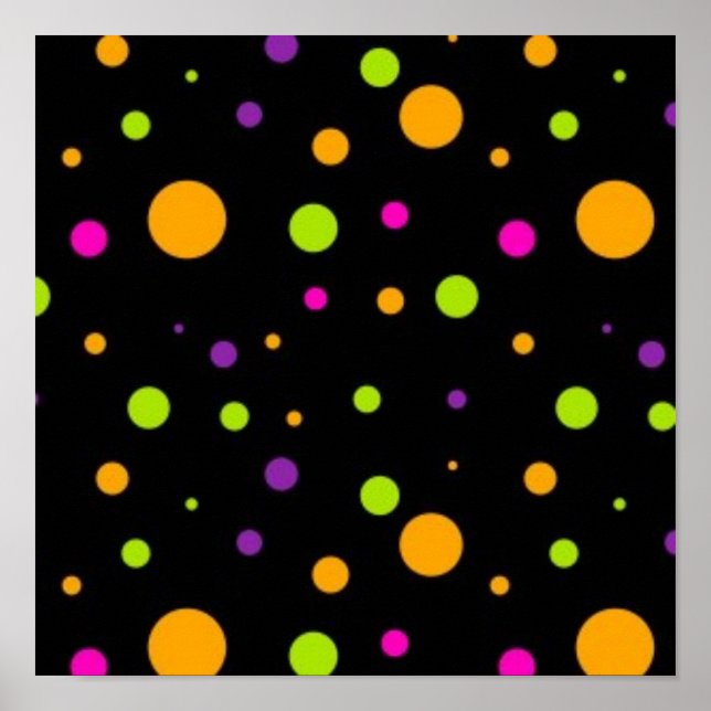Polka dot mönster poster (Framsidan)