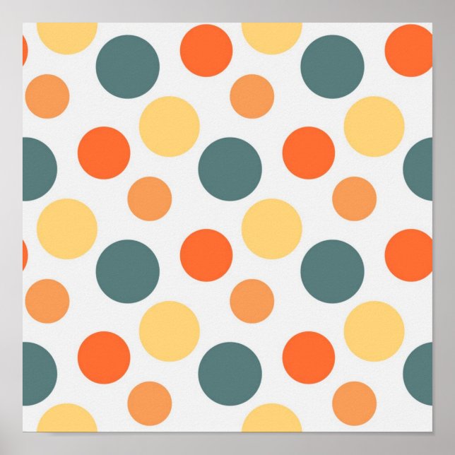 Polka dot mönster poster (Framsidan)