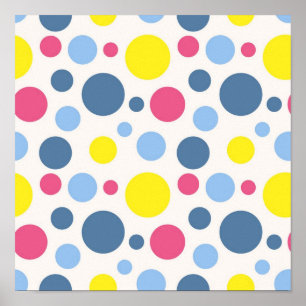 Polka dot mönster poster