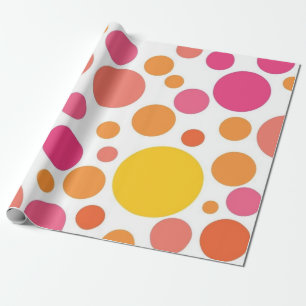 Polka dot mönster presentpapper