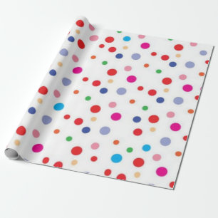 Polka dot mönster presentpapper
