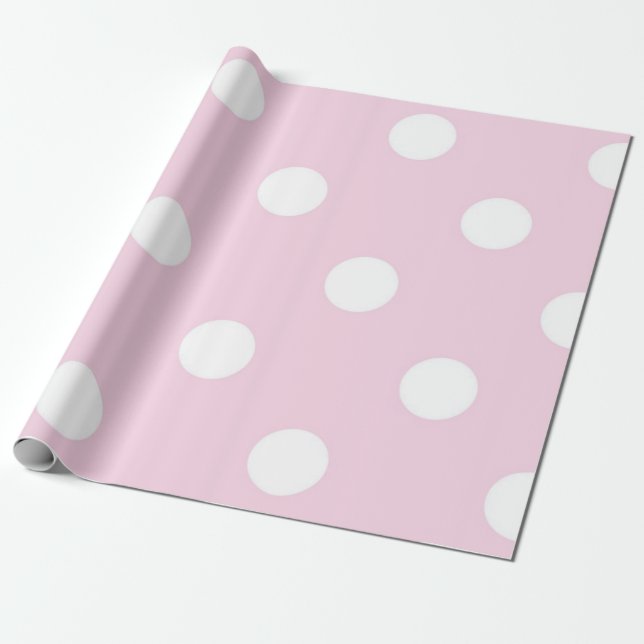 Polka dot mönster presentpapper (Utrullad)