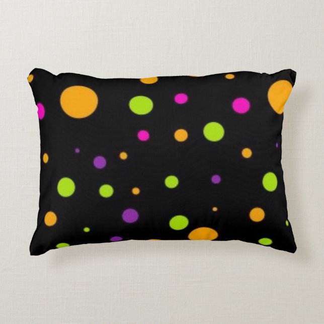 Polka dot mönster prydnadskudde (Framsidan)