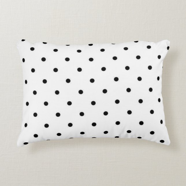 Polka dot mönster prydnadskudde (Framsidan)