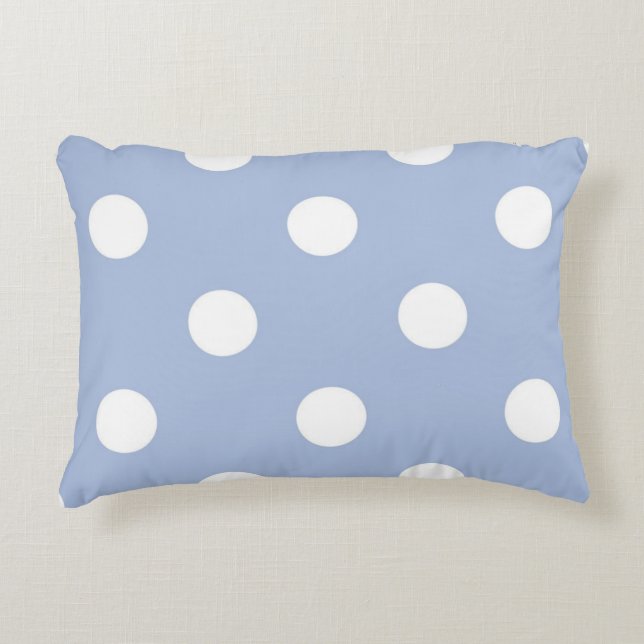 Polka dot mönster prydnadskudde (Framsidan)