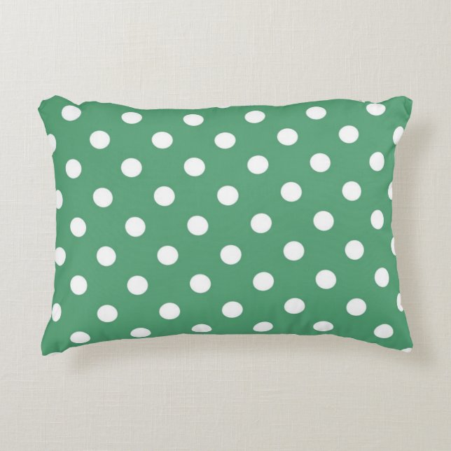 Polka dot mönster prydnadskudde (Framsidan)