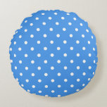 Polka dot mönster rund kudde<br><div class="desc">För älskare i polka dots</div>