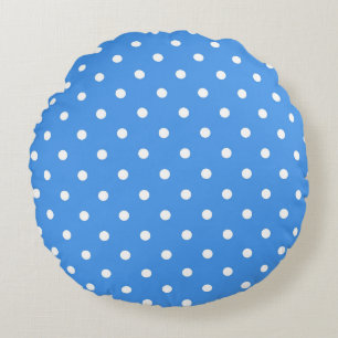 Polka dot mönster rund kudde