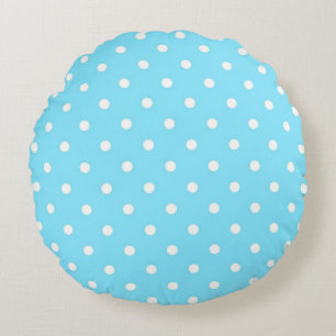 Polka dot mönster rund kudde