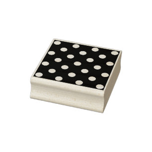 Polka Dot Mönster Skriv ut Rubber Frimärke Stämpel