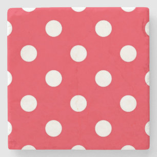 Polka dot mönster stenunderlägg