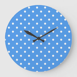 Polka dot mönster stor klocka