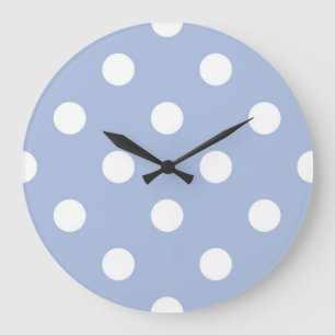 Polka dot mönster stor klocka