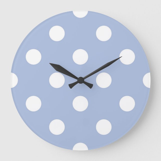 Polka dot mönster stor klocka (Framsida)