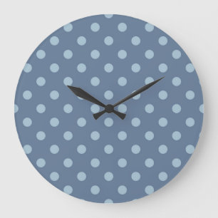 Polka dot mönster stor klocka