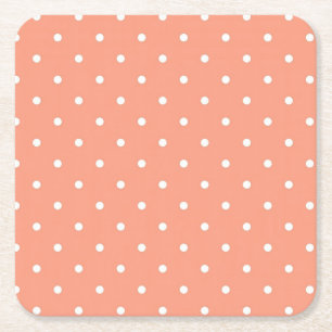 Polka dot mönster underlägg papper kvadrat