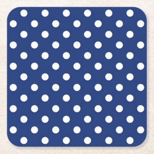 Polka dot mönster underlägg papper kvadrat