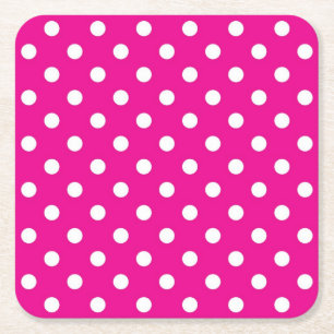 Polka dot mönster underlägg papper kvadrat