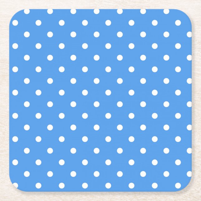 Polka dot mönster underlägg papper kvadrat (Framsidan)