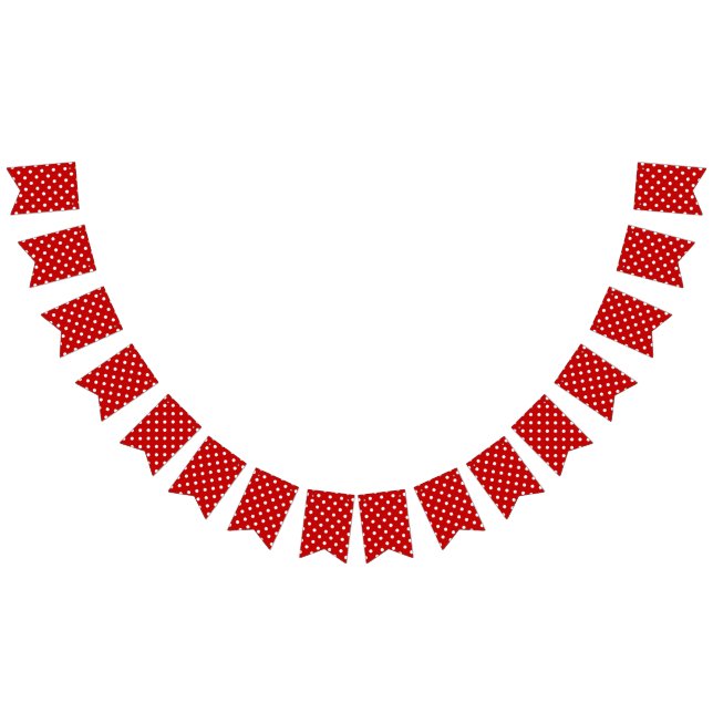 Polka dot mönster vimplar (Alla)