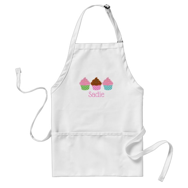 Polka Dot Muffinss Personlig Apron Förkläde (Framsidan)