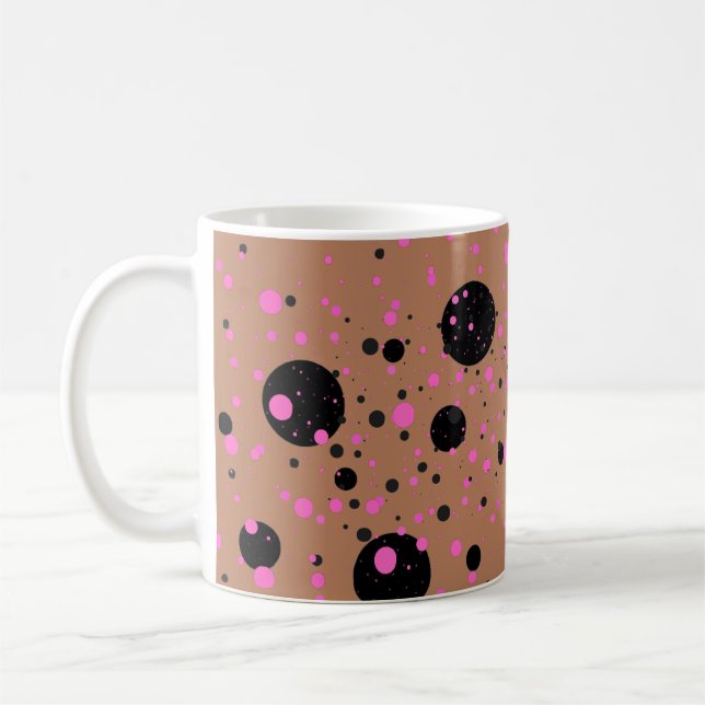 Polka Dot Mugg - Snyggt Coffee Kopp (Vänster)