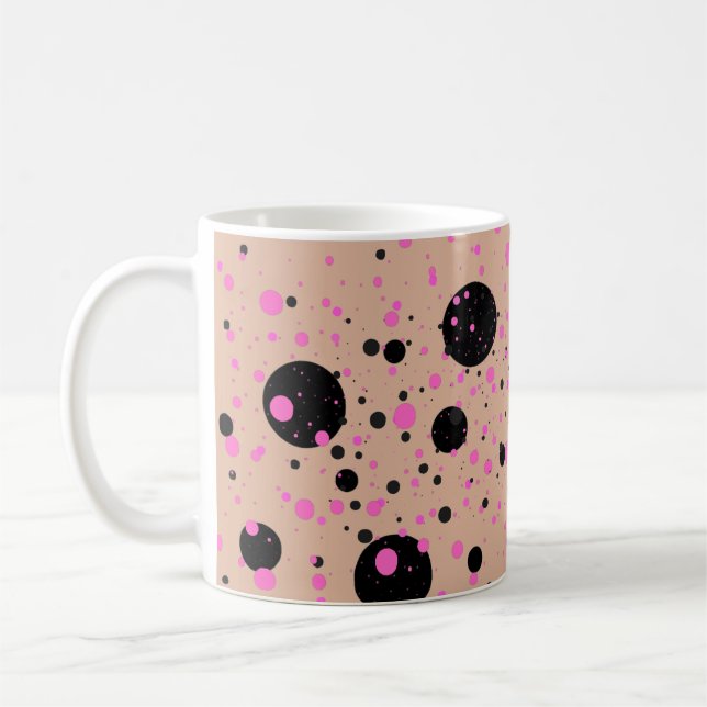 Polka Dot Mugg - Snyggt Coffee Kopp (Vänster)