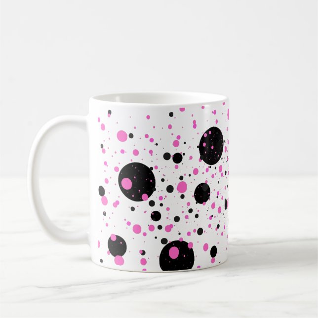 Polka Dot Mugg - Snyggt Coffee Kopp (Vänster)