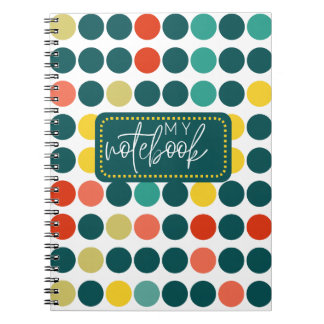 Polka dot My Notebook for daily writing Anteckningsbok