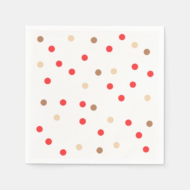 Polka Dot Napkins Pappersservett (Framsidan)