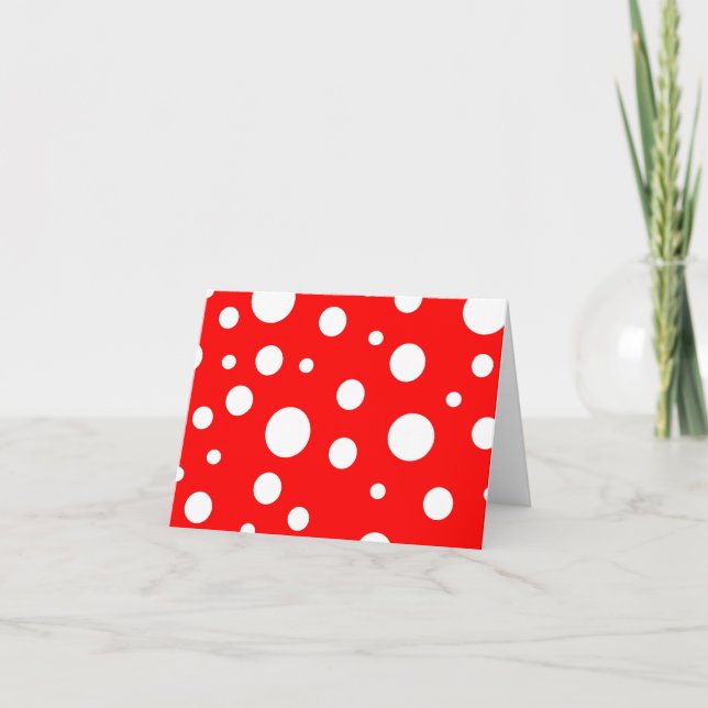 Polka Dot Notecard Kort (Framsida)