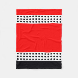 Polka Dot och Rand Fleecefilt