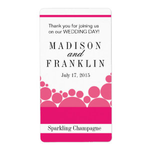 Polka Dot Parad Vin Champagne shock rosa Fraktsedel